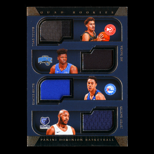 Smith-Carter-Bamba-Young 2018-19 Dominion Quad Rookies Relics 23/99