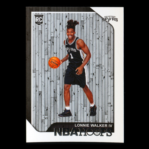 Lonnie Walker IV RC 2018-19 Panini NBA Hoops Rookie Spurs