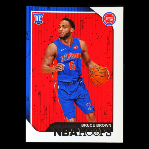 Bruce Brown RC 2018-19 Panini NBA Hoops Rookie Pistons