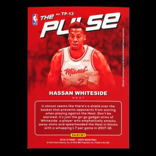 Hassan Whiteside 2018-19 Hoops The Pulse Heat
