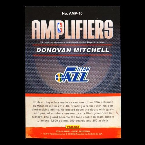 Donovan Mitchell 2018-19 Hoops Amplifiers Jazz