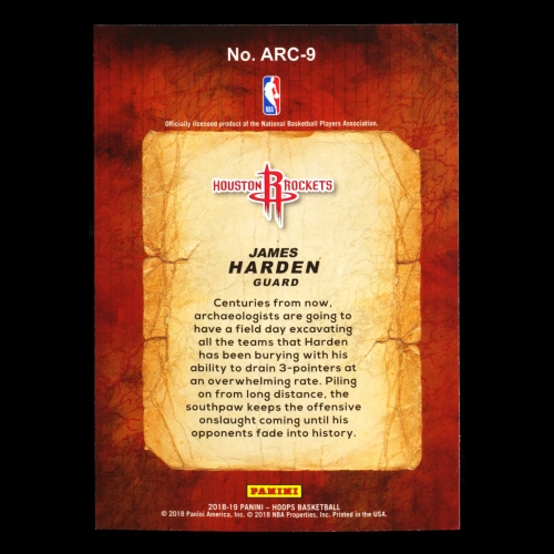 James Harden 2018-19 Hoops ARCeologists Rockets