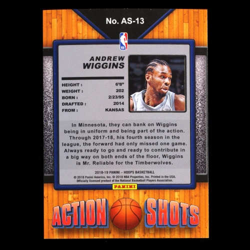 Andrew Wiggins 2018-19 Hoops Action Shots Timberwolves