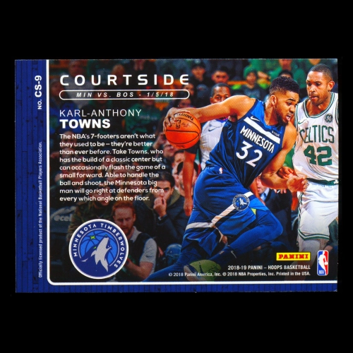 Karl-Anthony Towns 2018-19 Hoops Courtside Timberwolves