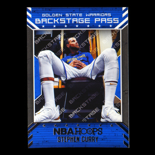 Stephen Curry 2018-19 Hoops Backstage Pass Warriors
