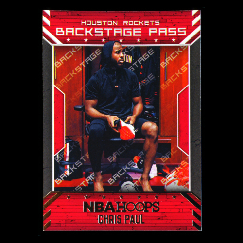 Chris Paul 2018-19 Hoops Backstage Pass Rockets