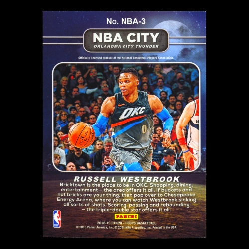 Russell Westbrook 2018-19 Hoops NBA City Thunder