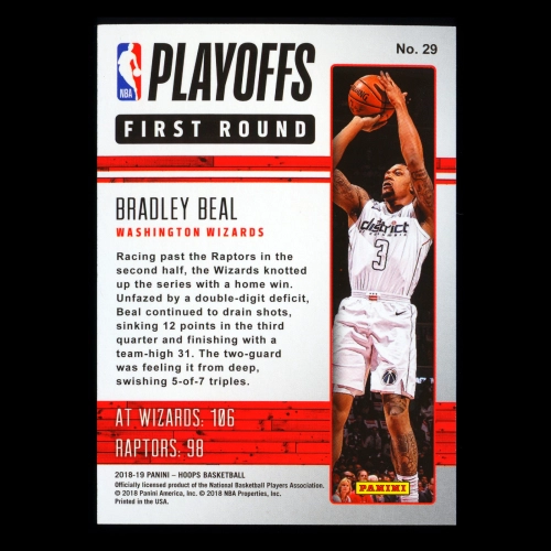 Bradley Beal 2018-19 Hoops Road to the Finals Wizards 0152/2018