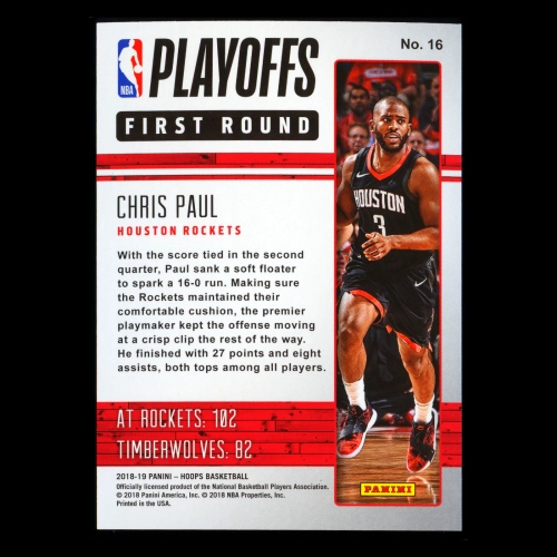Chris Paul 2018-19 Hoops Road to the Finals Rockets 1300/2018