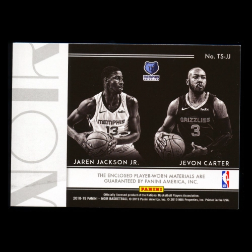 Jaren Jackson Jr. - Jevon Carter 2018-19 Noir Two Shot RC JSY Grizzlies 92/99