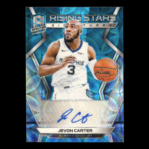 Jevon Carter 2018-19 Spectra Rising Stars Signatures Neon Blue Grizzlies 29/60