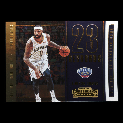 DeMarcus Cousins 2018-19 Contenders Playing the Numbers Game Warriors