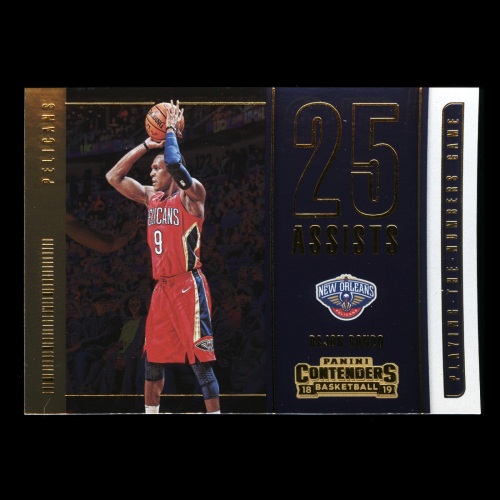 Rajon Rondo 2018-19 Contenders Playing the Numbers Game Lakers