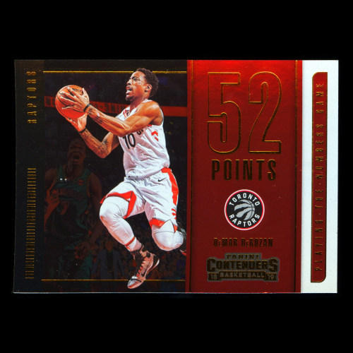 DeMar DeRozan 2018-19 Contenders Playing the Numbers Game Spurs