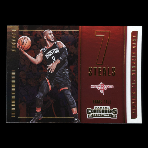 Chris Paul 2018-19 Contenders Playing the Numbers Game Rockets