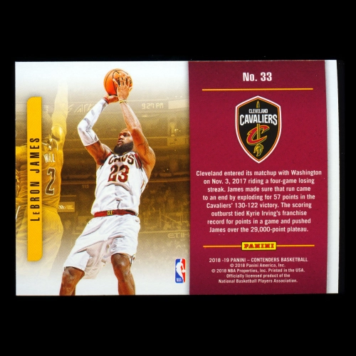 LeBron James 2018-19 Contenders Playing the Numbers Game Lakers