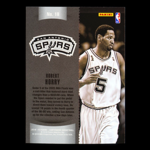 Robert Horry 2018-19 Contenders Winning Tickets Lakers