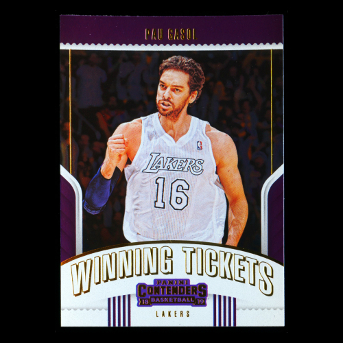 Pau Gasol 2018-19 Contenders Winning Tickets Lakers