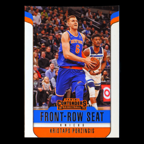 Kristaps Porzingis 2018-19 Contenders Front Row Seat Knicks