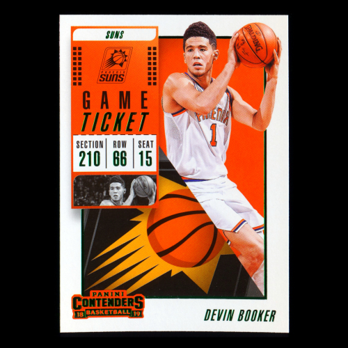 Devin Booker 2018-19 Contenders Game Ticket Green Suns