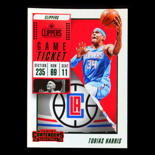 Tobias Harris 2018-19 Contenders Game Ticket Green Clippers