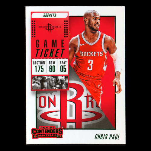 Chris Paul 2018-19 Contenders Game Ticket Green Rockets