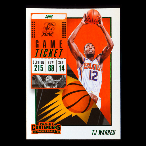 TJ Warren 2018-19 Contenders Game Ticket Green Suns