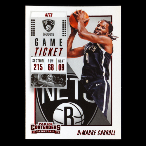 DeMarre Carroll 2018-19 Contenders Game Ticket Red Nets