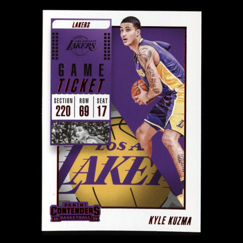 Kyle Kuzma 2018-19 Contenders Game Ticket Red Lakers