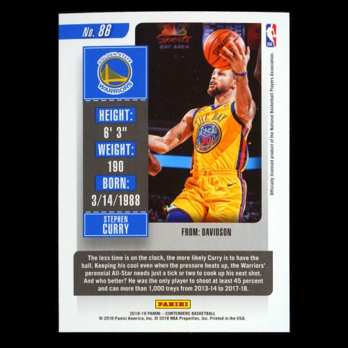 Stephen Curry 2018-19 Contenders Warriors