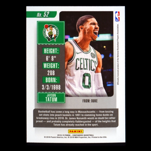 Jayson Tatum 2018-19 Contenders Celtics