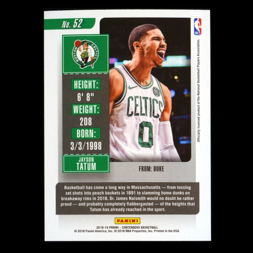 Jayson Tatum 2018-19 Contenders Celtics