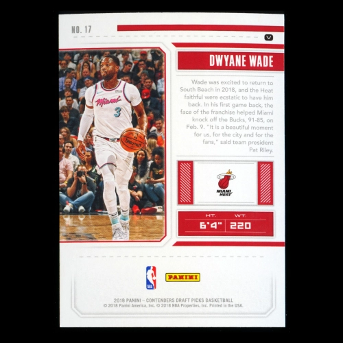 Dwyane Wade 2018 Contenders Draft Picks Heat