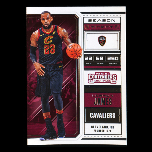 LeBron James 2018 Contenders Draft Picks Cavaliers