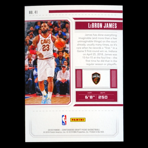 LeBron James 2018 Contenders Draft Picks Cavaliers