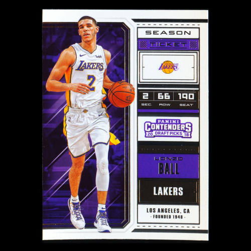 Lonzo Ball 2018 Contenders Draft Picks Lakers