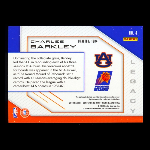 Charles Barkley 2018 Contenders Draft Picks Legacy Suns