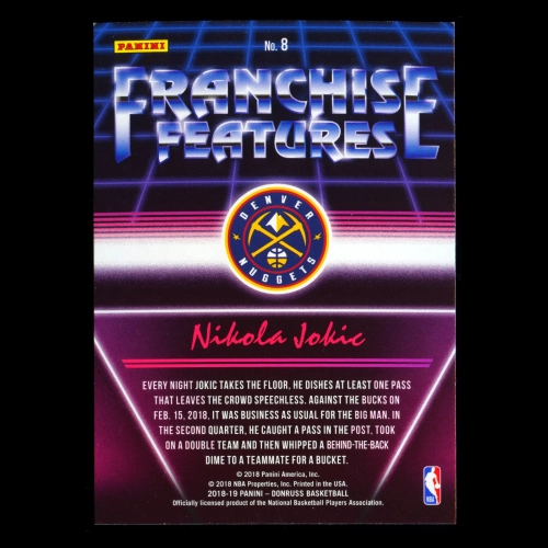 Nikola Jokic 2018-19 Donruss Franchise Features Nuggets