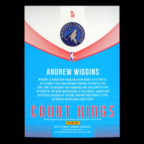 Andrew Wiggins 2018-19 Donruss Court Kings Timberwolves