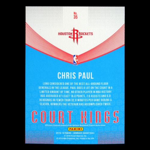 Chris Paul 2018-19 Donruss Court Kings Rockets