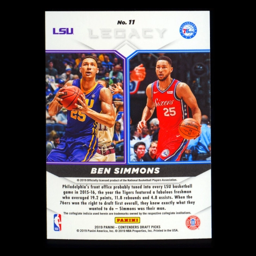 Ben Simmons 2019 Contenders Draft Picks Legacy 76ers
