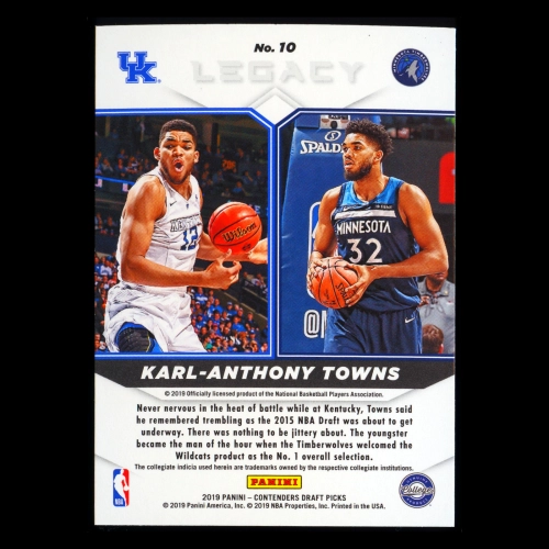 Karl-Anthony Towns 2019 Contenders Draft Picks Legacy Timberwolves