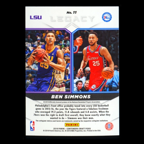 Ben Simmons 2019 Contenders Draft Picks Legacy 76ers