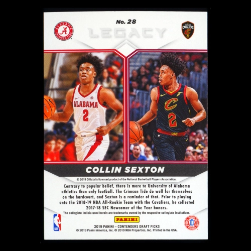 Collin Sexton 2019 Contenders Draft Picks Legacy Cavaliers