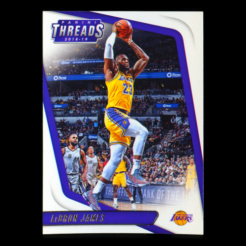 LeBron James 2018-19 Panini Threads Lakers