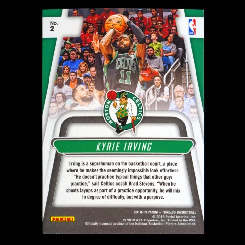 Kyrie Irving 2018-19 Panini Threads Automatic Celtics