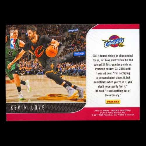 Kevin Love 2016-17 Panini Threads Front-Row Seat Cavaliers