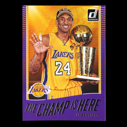 Kobe Bryant 2017-18 Donruss Optic The Champ is Here Lakers