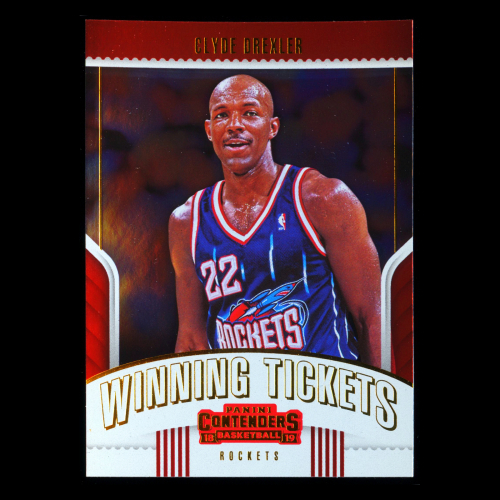 Cylde Drexler 2018-19 Panini Contenders Winning Tickets Rockets