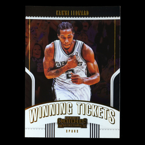Kawhy Leonard 2018-19 Panini Contenders Winning Tickets Spurs